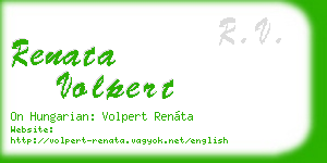 renata volpert business card