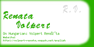 renata volpert business card